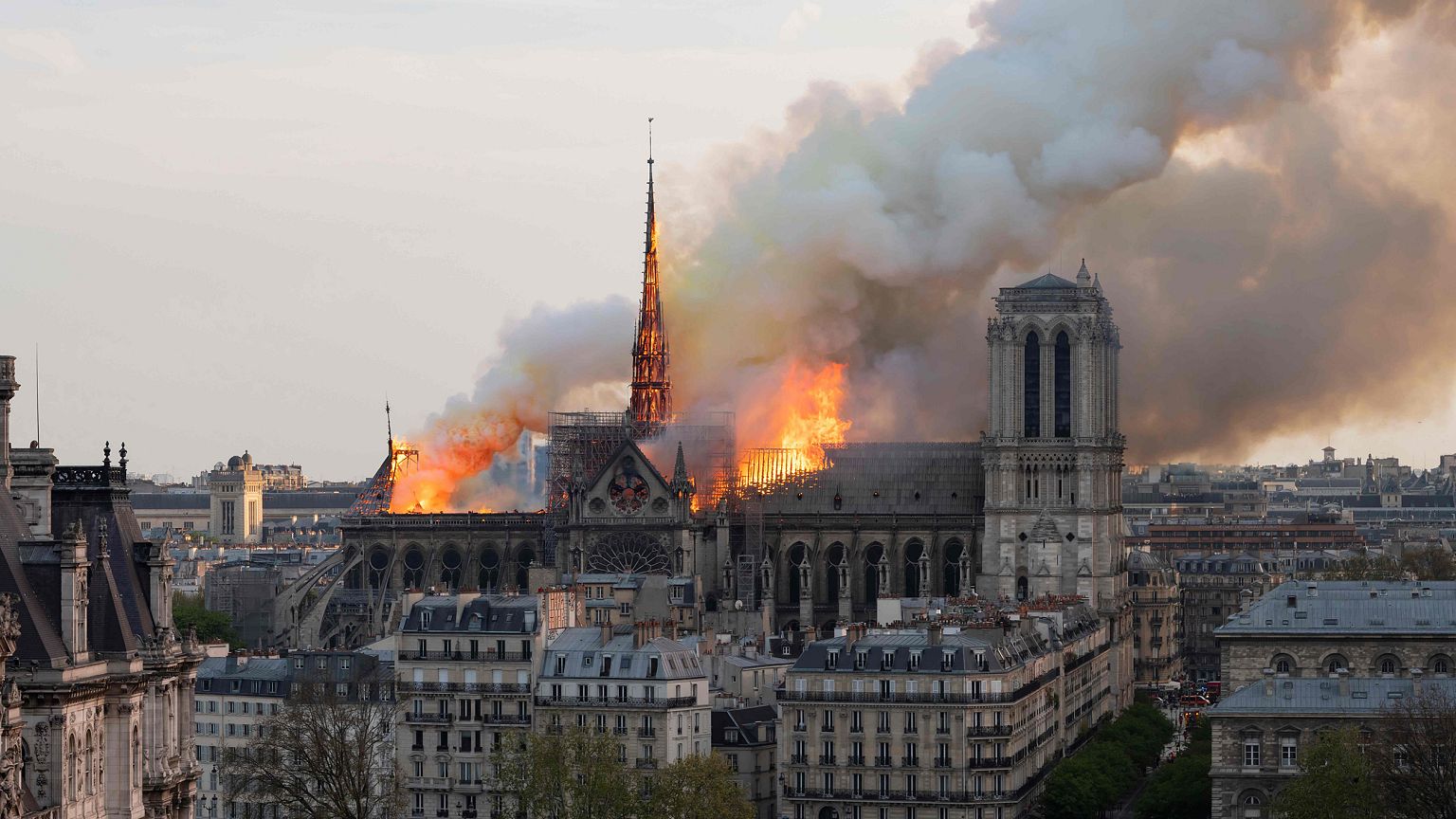 Image: TOPSHOT-FRANCE-FIRE-NOTRE DAME