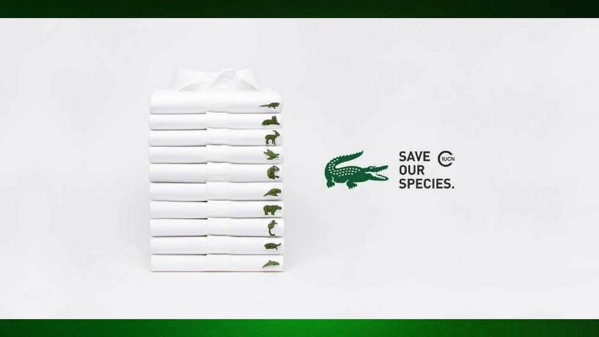 Lacoste swaps its iconic crocodile logo for endangered species