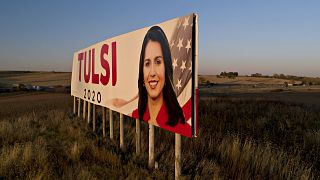 Tulsi Gabbard Campaign Signs In Iowa