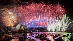 Image: Fireworks explode over the Sydney Harbour during New Year's Eve cele