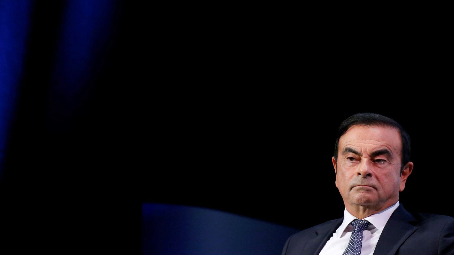 Carlos Ghosn at the Paris Auto Show in Paris on Oct. 1, 2018.