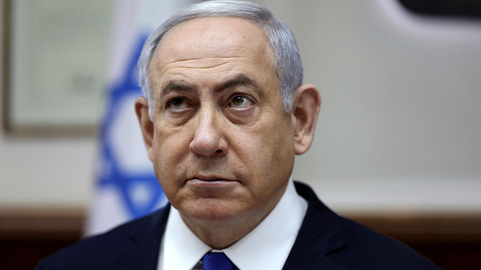 Image: Israeli Prime Minister Benjamin Netanyahu attends a cabinet meeting 