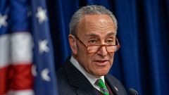 Sen. Charles Schumer, D-N.Y., speaks on Dec. 23, 2019 in New York City.