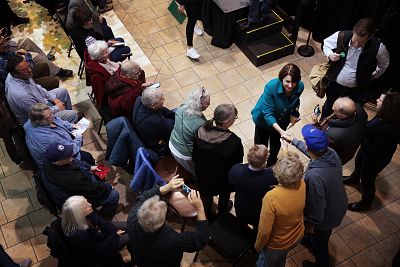 \'I think that people are not necessarily looking for the loudest voice in the room or the flashiest thing,\' Klobuchar, pictured at a campaign stop in Fairfield, Iowa, on Dec. 20, 2019, told NBC News.