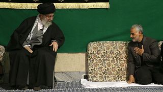 Image: Iran's supreme leader Ayatollah Ali Khamenei with the commander of t