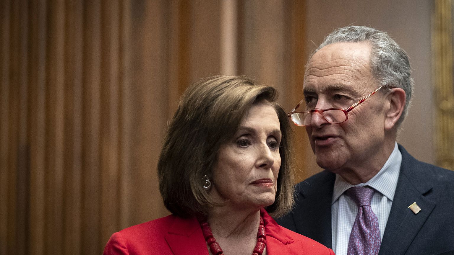 Image: nancy Pelosi, CHuck Schumer, Democratic Lawmakers Hold News Conferen