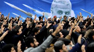 Image: Protesters demonstrate the killing of Iranian Gen. Qassem Soleimani