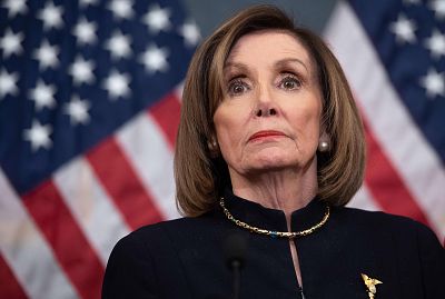 Speaker of the House Nancy Pelosi holds a press conference at the U.S. Capitol on Dec. 18, 2019.