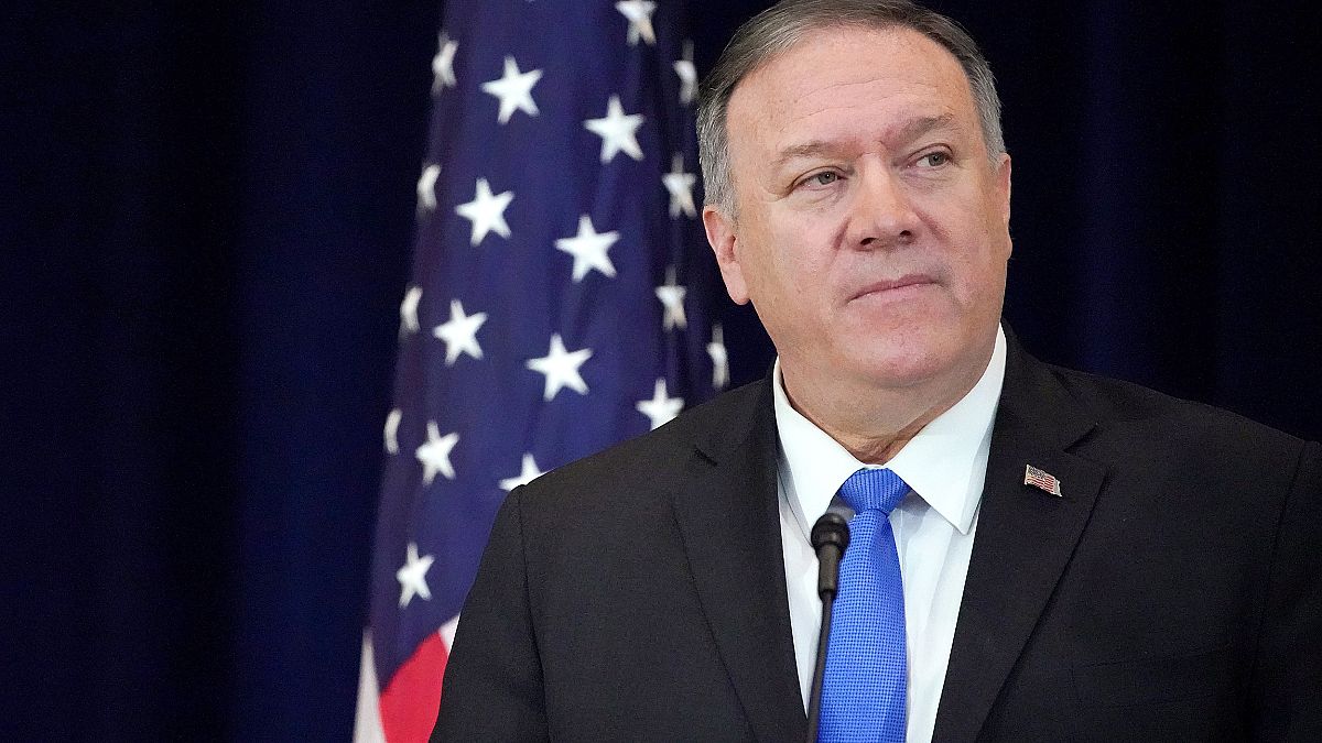 Image: U.S. Secretary of State Pompeo delivers remarks on human rights in I