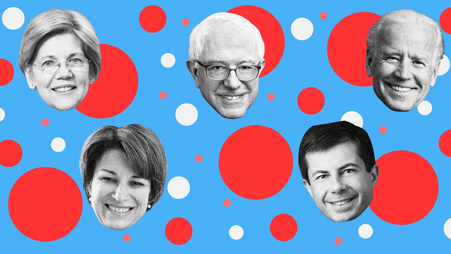Image: Sen. Elizabeth Warren, Sen. Bernie Sanders, former Vice President Jo