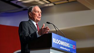 Image: Democratic presidential candidate Bloomberg opens his Tennessee camp