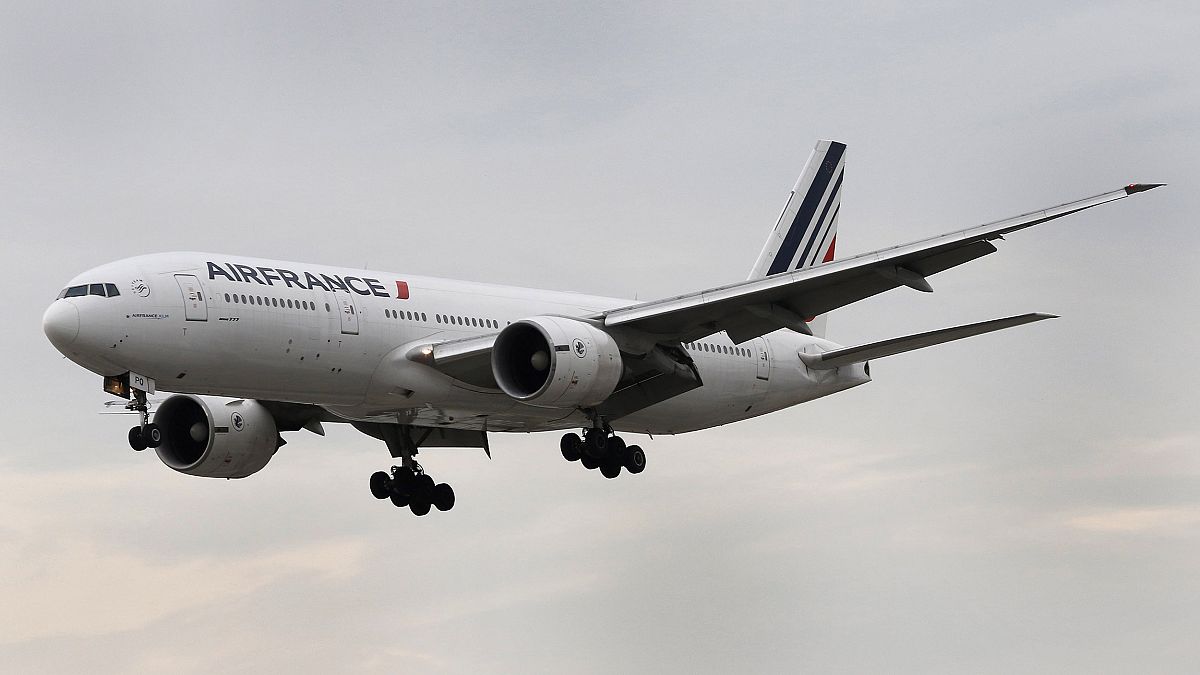 Image: A Boeing 777 jetliner, belonging to Air France Sept. 10, 2019.