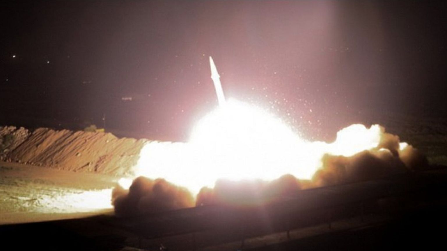 Image: Iran strikes ISIL targets in Syria in 2017
