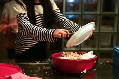 Orminge Skola elementary school in Stockholm composts food waste, uses reusable dishware and cleans the building with naturally derived soaps in an effort to be eco-friendly.