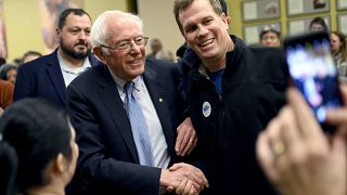Image: Sen. Bernie Sanders Holds Town Hall At Motorcycle Museum In Iowa