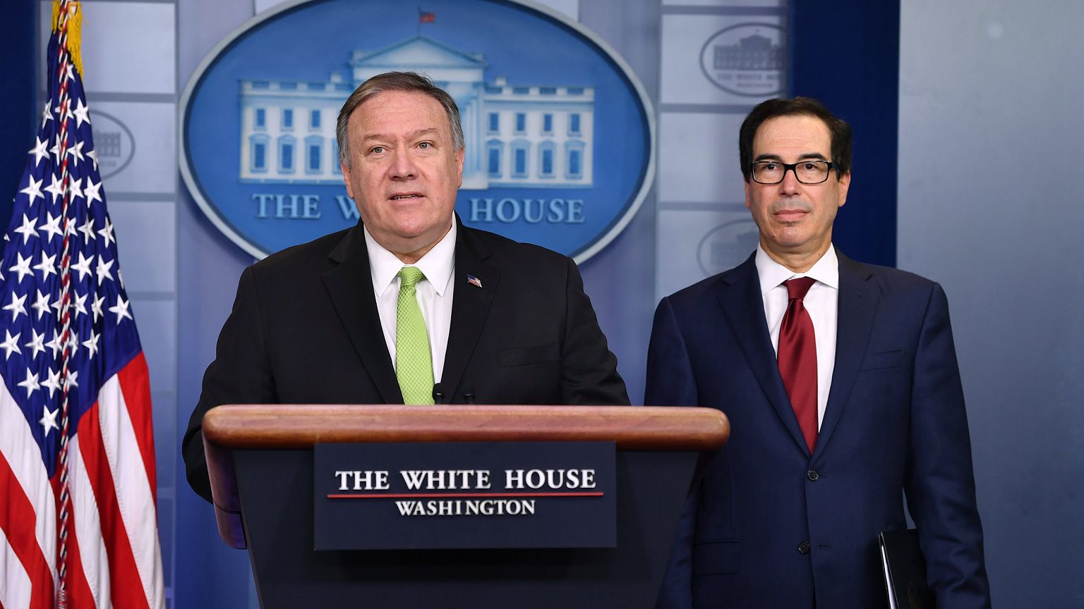 Image: Mike Pompeo Steven Mnuchin