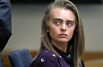 Defendant Michelle Carter listens to testimony at Taunton District Court in