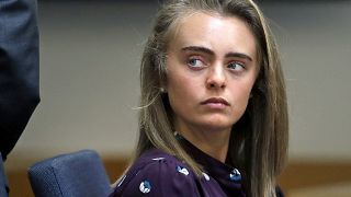 Defendant Michelle Carter listens to testimony at Taunton District Court in