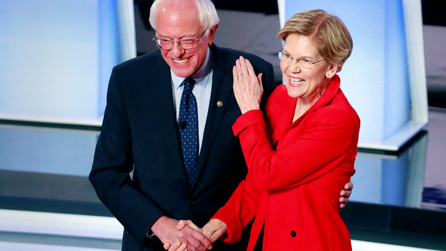 Image: Bernie Sanders, Elizabeth Warren