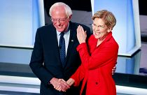 Image: Bernie Sanders, Elizabeth Warren