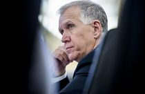 Image: Sen. Thom Tillis, R-N.C., attends a Senate Veterans' Affairs Committ