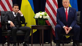 Image: President Donald Trump and Ukrainian President Volodymyr Zelensky lo