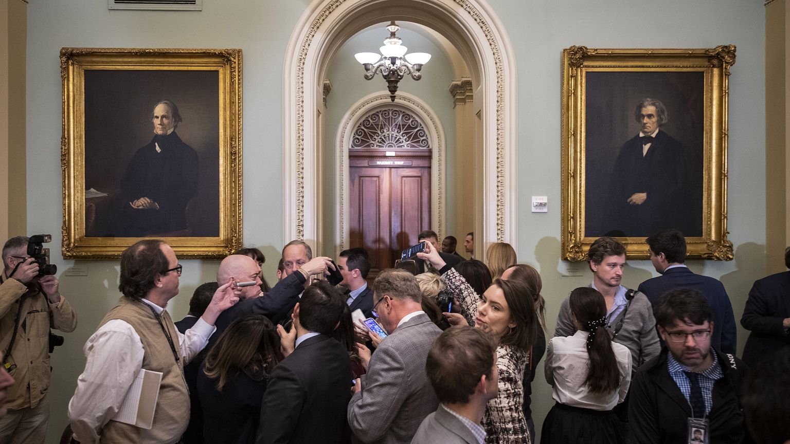 Image: Senators Hold Media Availability After Weekly Policy Luncheons