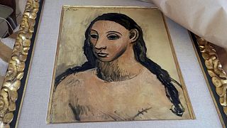 Image: The seized painting, Head of a Young Woman, by Pablo Picasso.