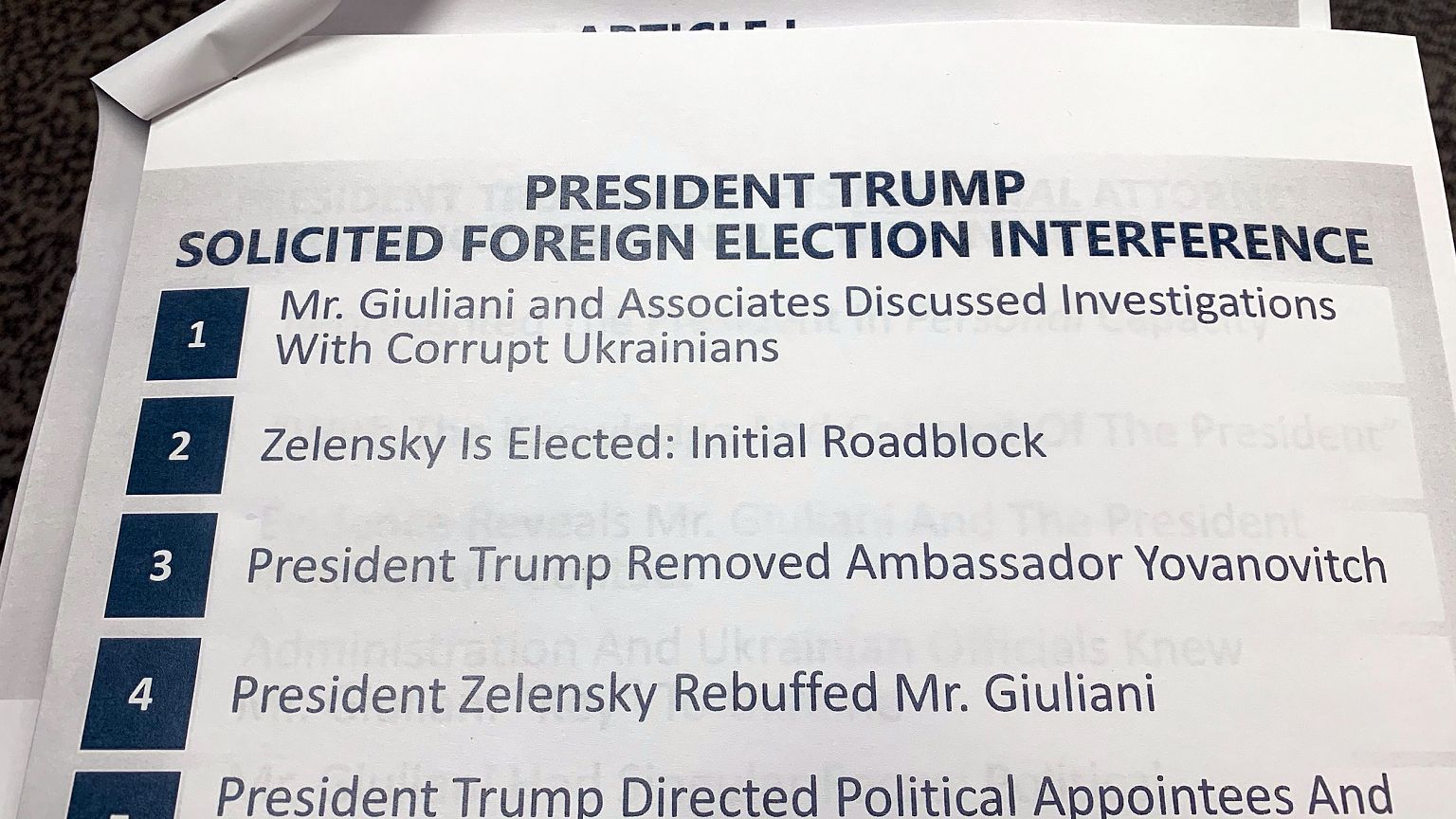 Image: House managers packet