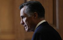 Image: Sen. Mitt Romney, R- Utah, at the Capitol on Jan. 24, 2020.