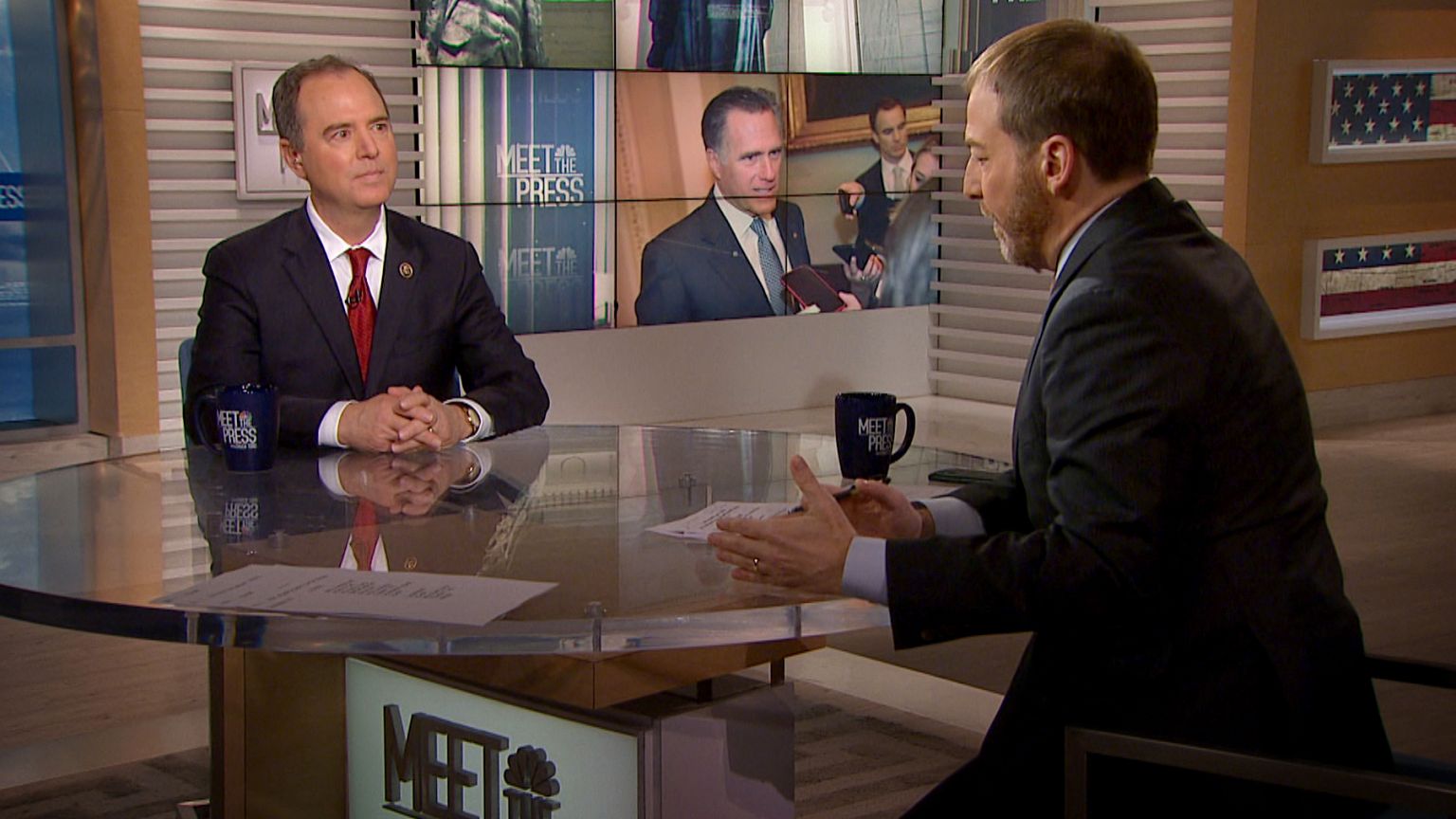 Image: Rep. Adam Schiff appears on "Meet the Press" on Jan. 26, 2020.