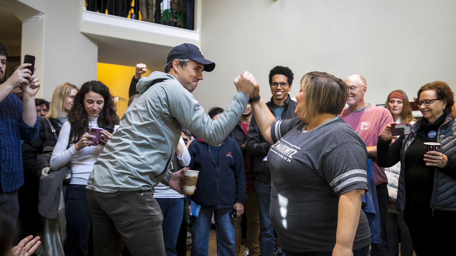 Image: Beto O'Rourke campaigns with Texas State Representative candidate Dr