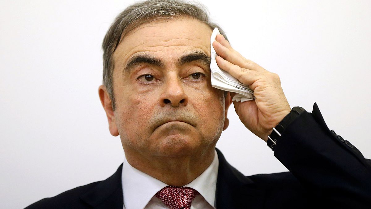 Image: Former Nissan chairman Carlos Ghosn attends a news conference at the