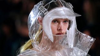 Image: A model presents a creation for Maison Margiela during the 2018/2019