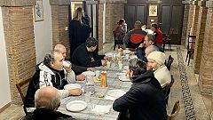 Image: A Vatican palace that has been turned into a homeless shelter.