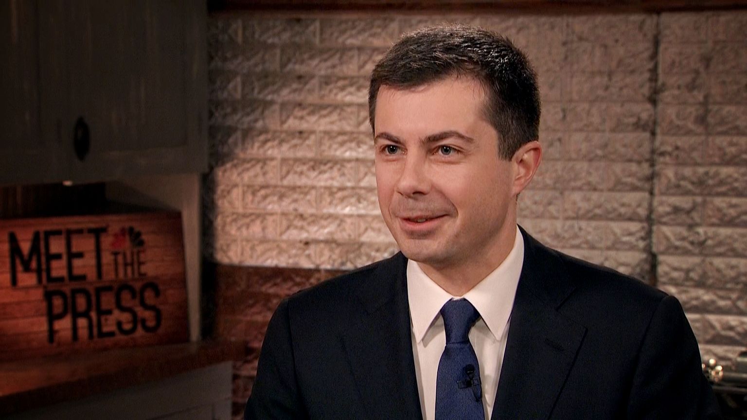 Image: Pete Buttigieg appears on "Meet The Press."