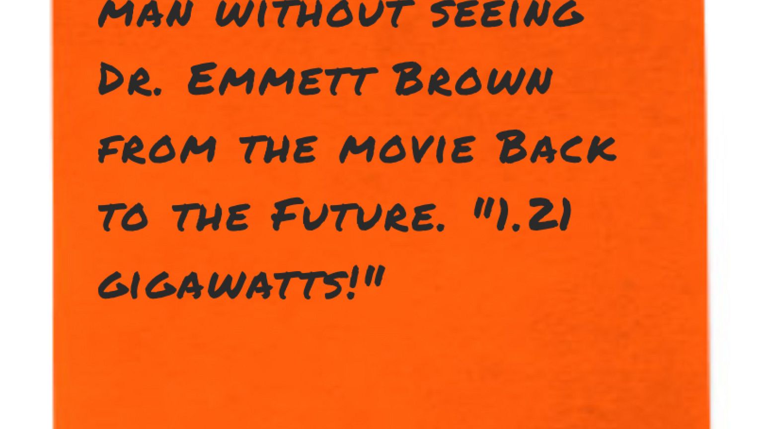 I can't look at this man without seeing Dr. Emmett Brown from the movie Bac