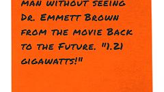 I can't look at this man without seeing Dr. Emmett Brown from the movie Bac