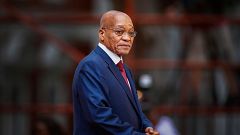 Image: South African president, Jacob Zuma, arrives for the formal opening 