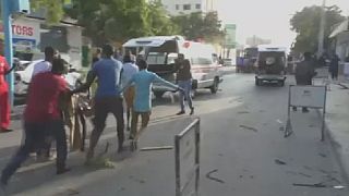 14 killed in explosion outside busy hotel in Mogadishu