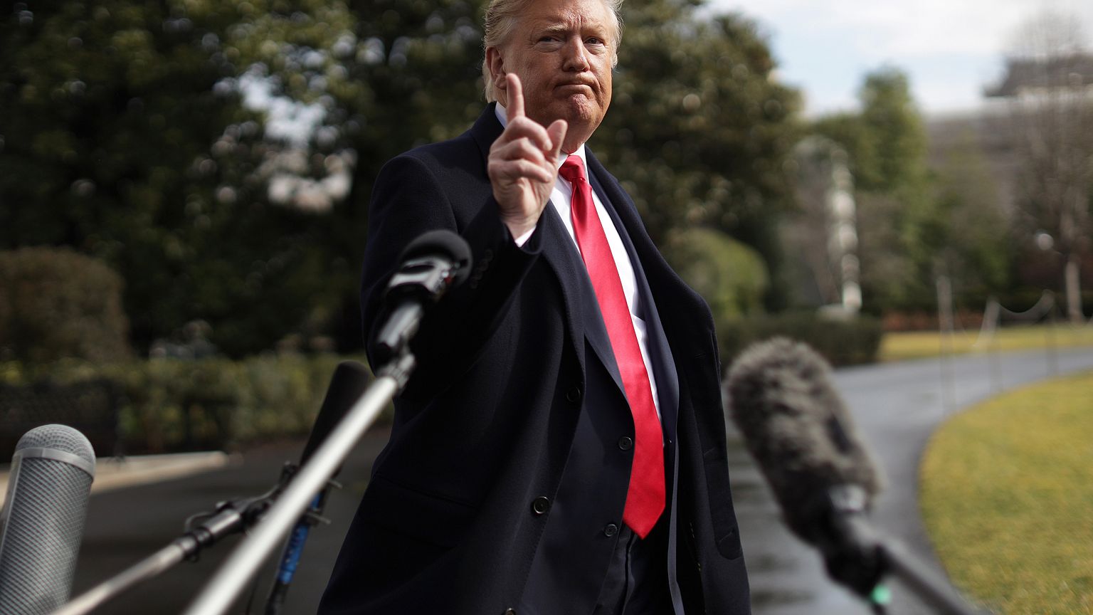 Image: President Trump Departs The White House For North Carolina Event