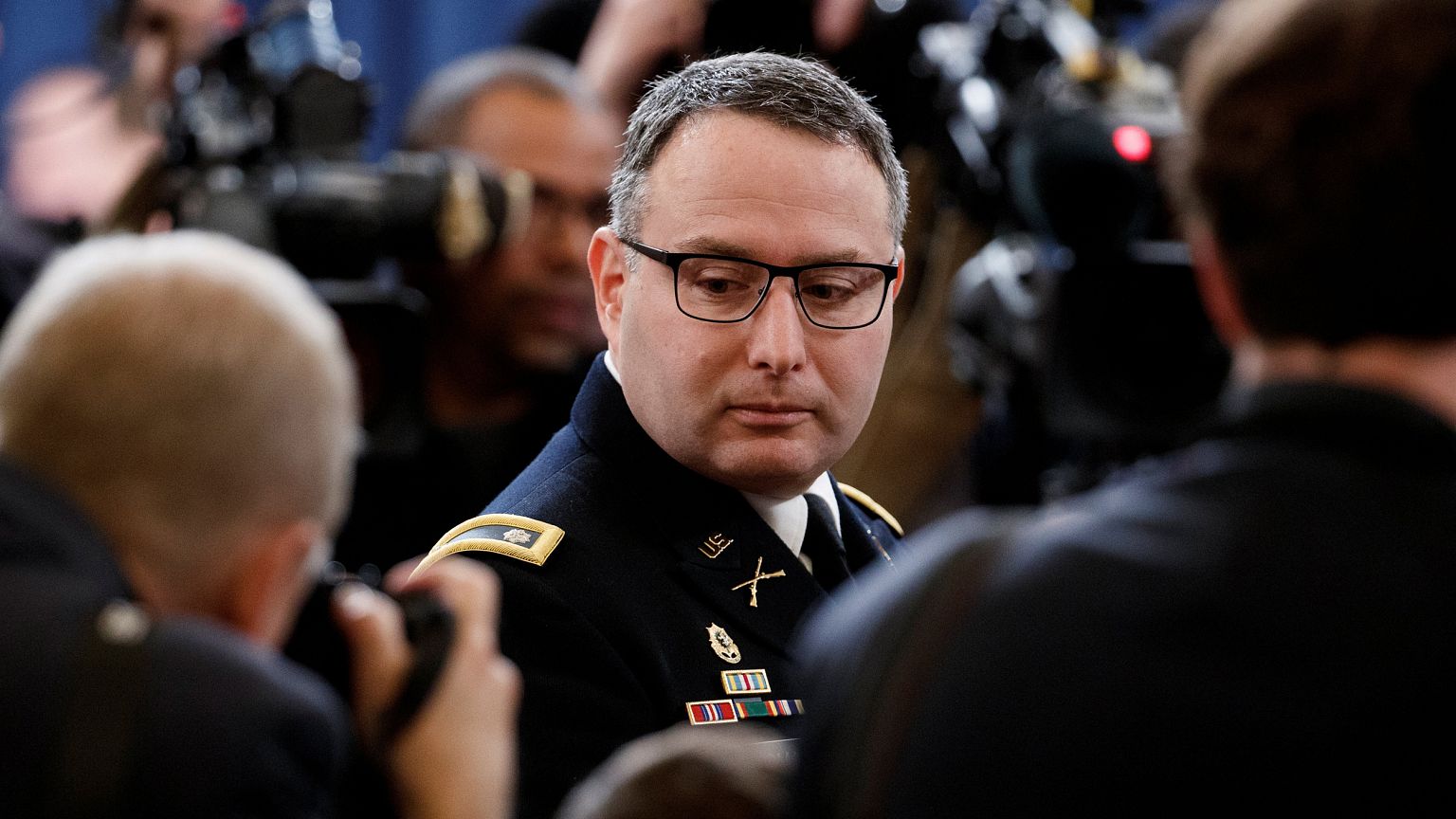 Image: Williams and Vindman testify at House Intelligence Committee hearing