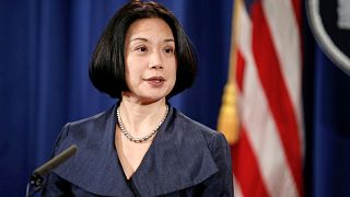 Jessie Liu speaks at the Department of Justice in 2017.