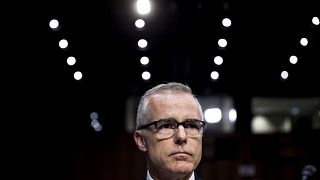 Image: Andrew McCabe, acting director of the FBI, at a Senate Intelligence 