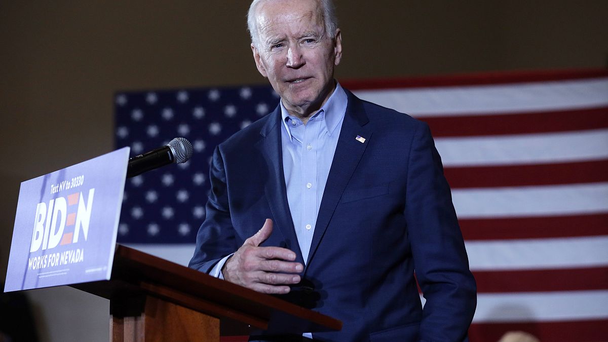 Image: Democratic Presidential Candidate Joe Biden Campaigns In Las Vegas A