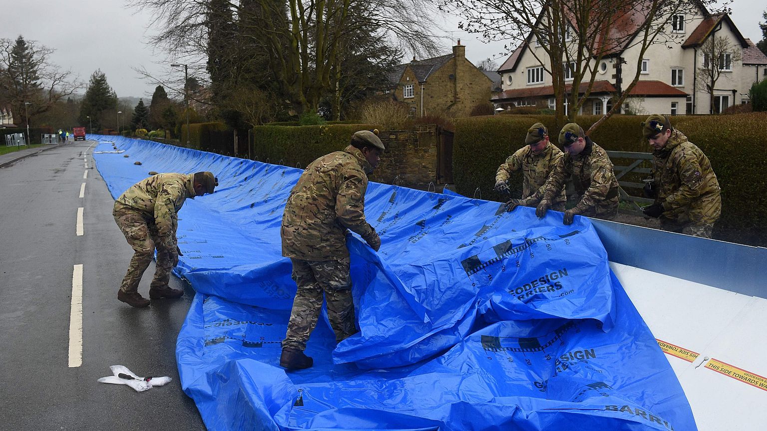 Image: BRITAIN-WEATHER-STORM DENNIS