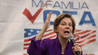 Image: Elizabeth Warren Campaigns In Nevada Ahead Of Caucus