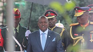 [Photos] Colour and style: Botswana braves rains to swear in President Masisi