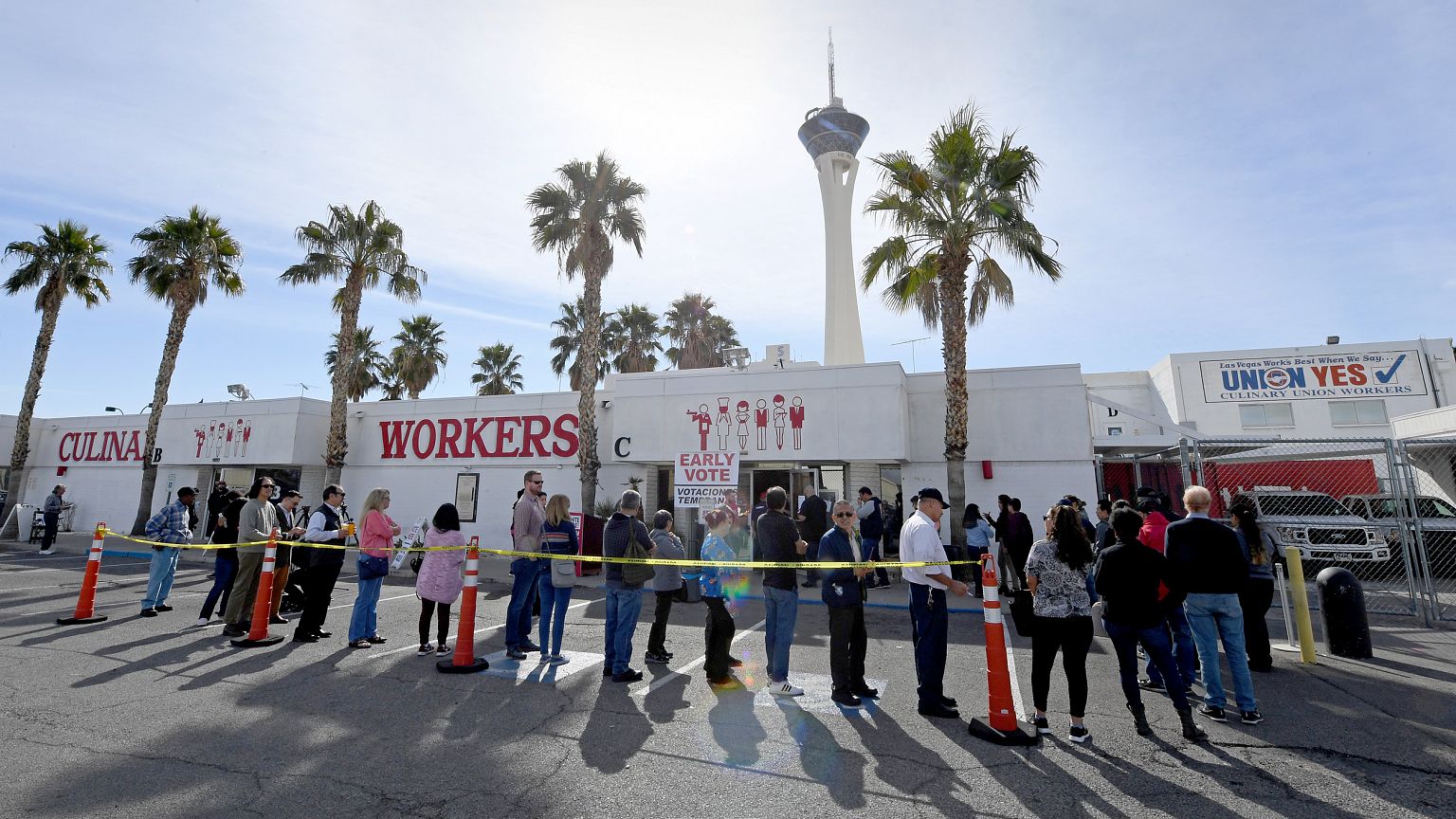 Image: Early Voting Begins In Nevada Ahead Of State's Caucus Next Week