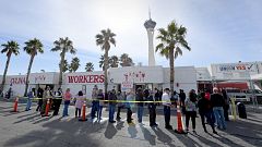 Image: Early Voting Begins In Nevada Ahead Of State's Caucus Next Week